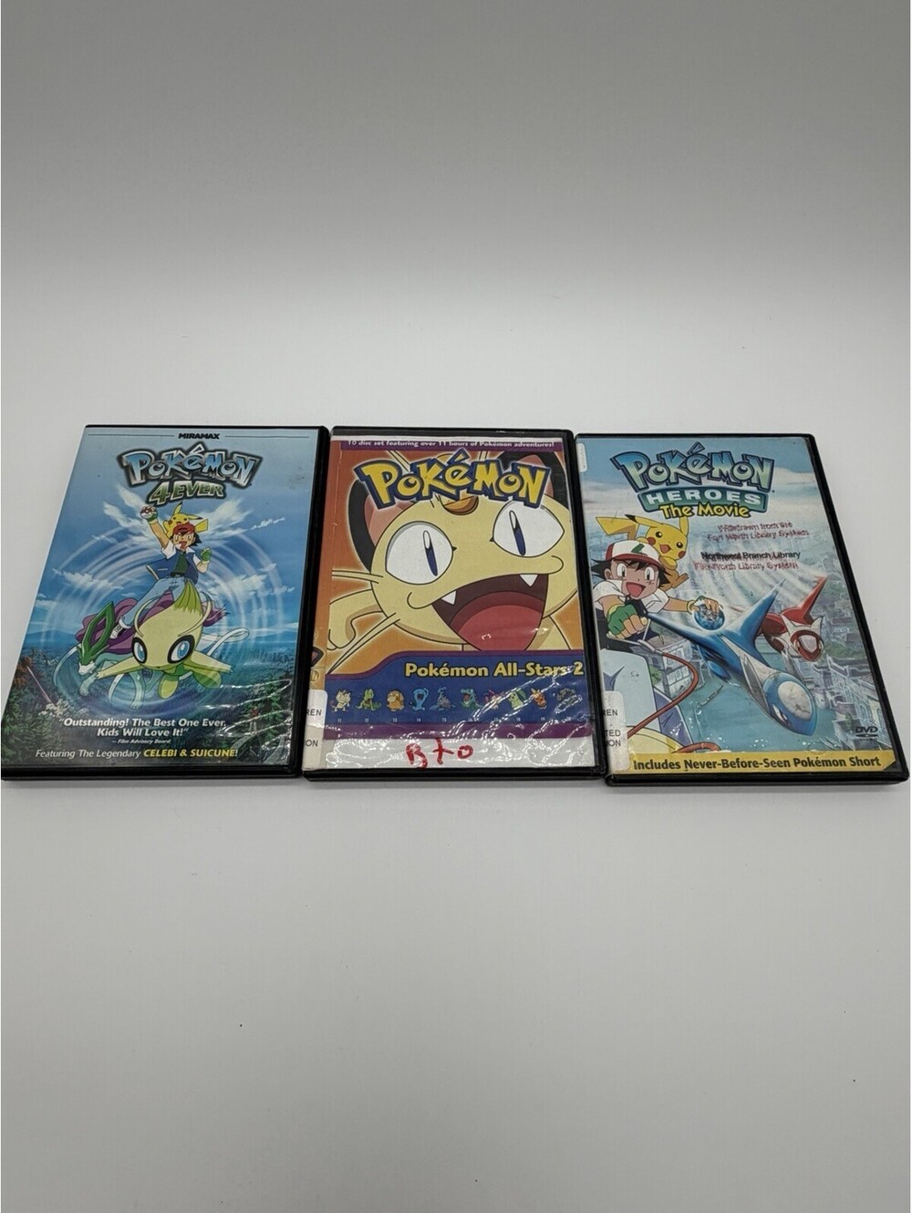 pokemon dvd lot